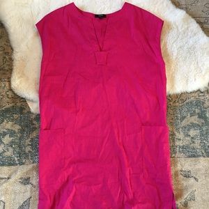 Theory Linen Shift Dress